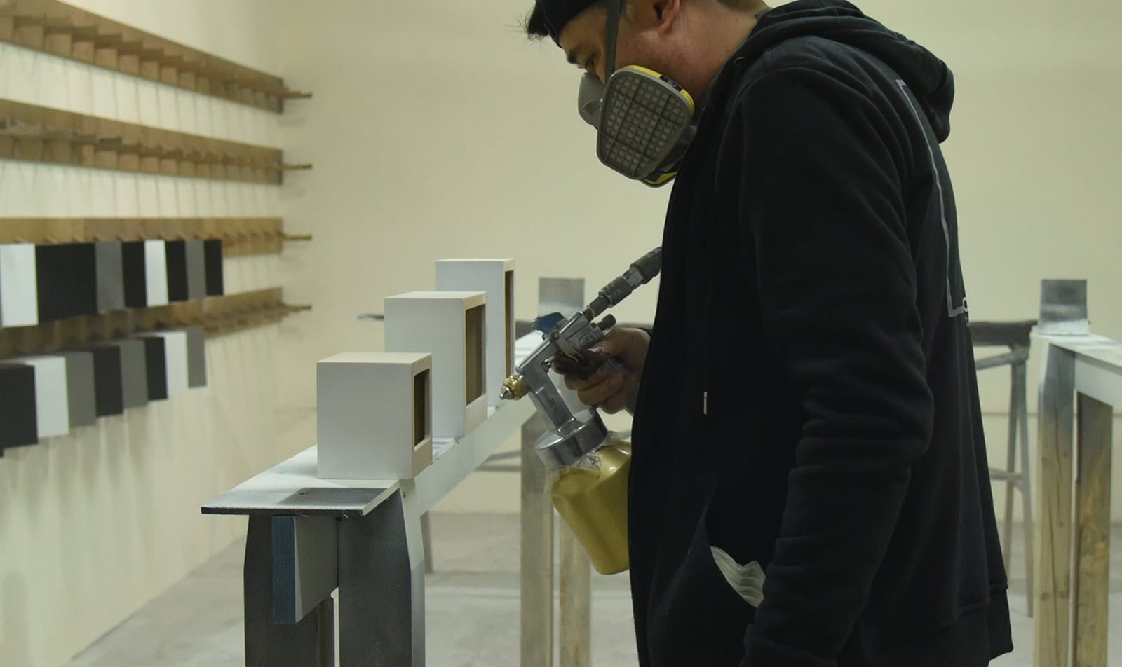 Detalle de urna de mármol